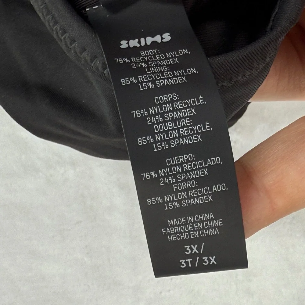 SKIMS Fits Everybody Scoop Neck‎ Bralette Comfortable Everyday Black 3X - Picture 5 of 8